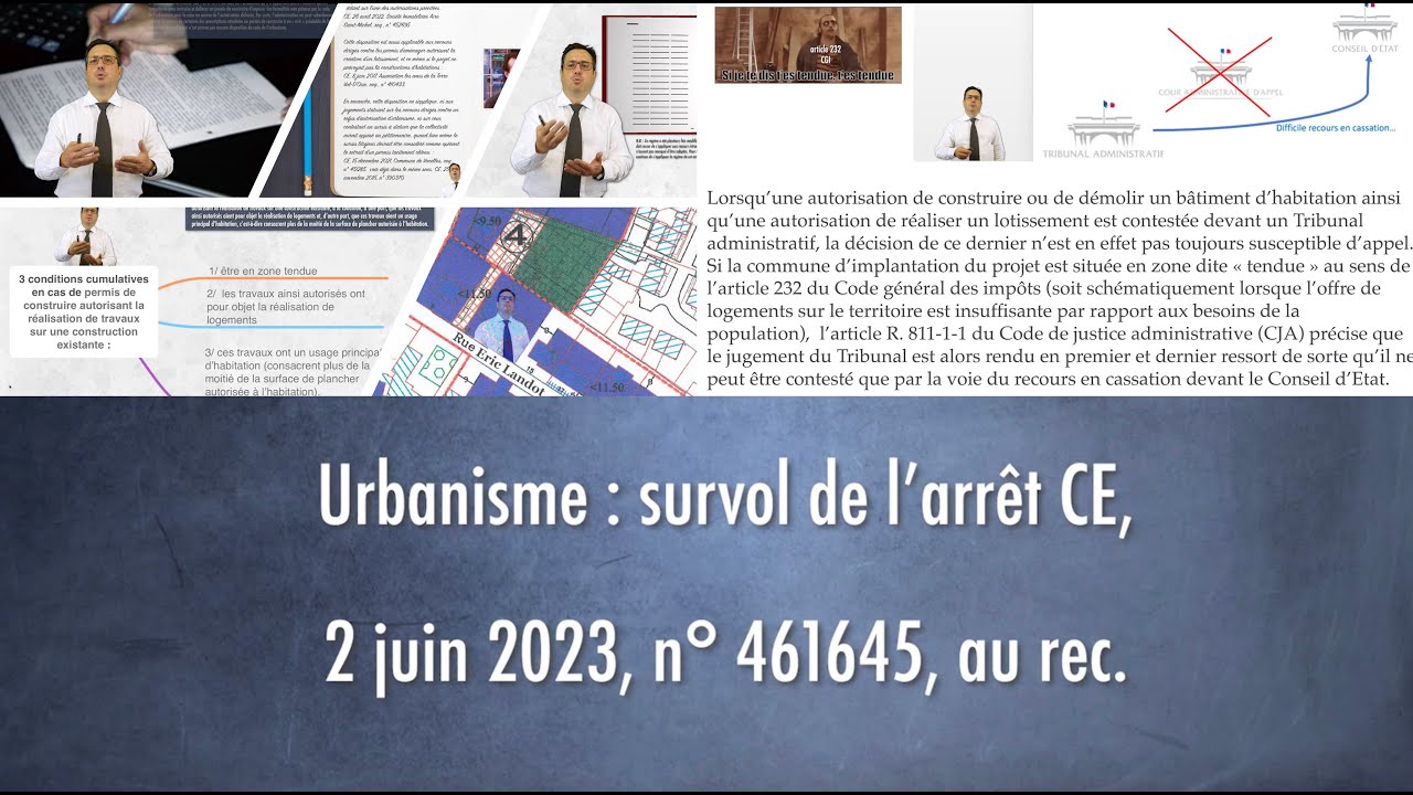 Urbanisme : survol de l’arrêt CE, 2 juin 2023, n° 461645, au rec.