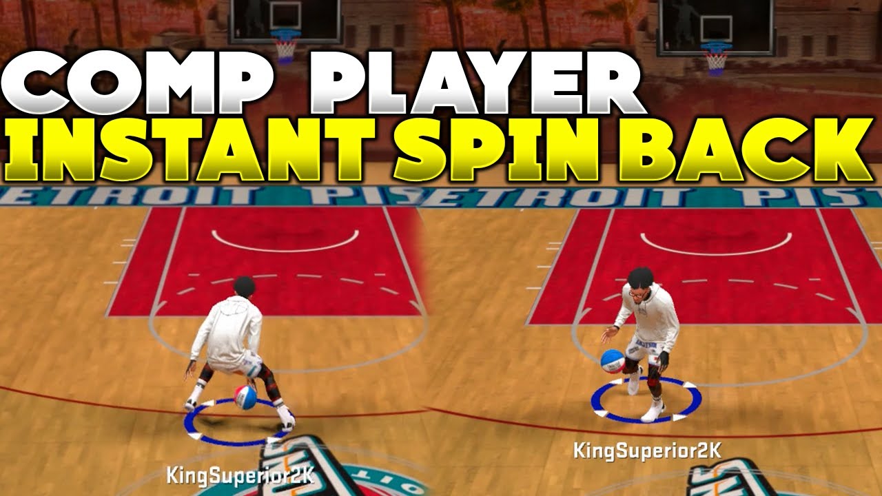 NBA 2K20 COMP PLAYER INSTANT SPIN BACK BETWEEN THE LEGS SPIN BACK DRIBBLE TUTORIAL AFTER PATCH 11