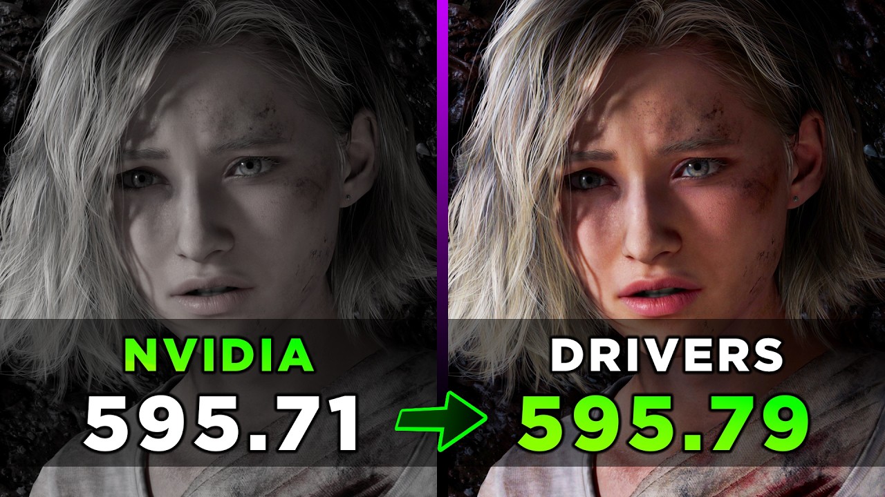 Nvidia Drivers | 595.71 vs 595.79 - Comparison in 7 Games