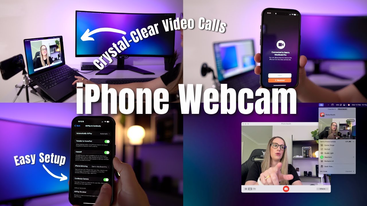 Turn Your iPhone Into a High-Quality Webcam for Your Mac!