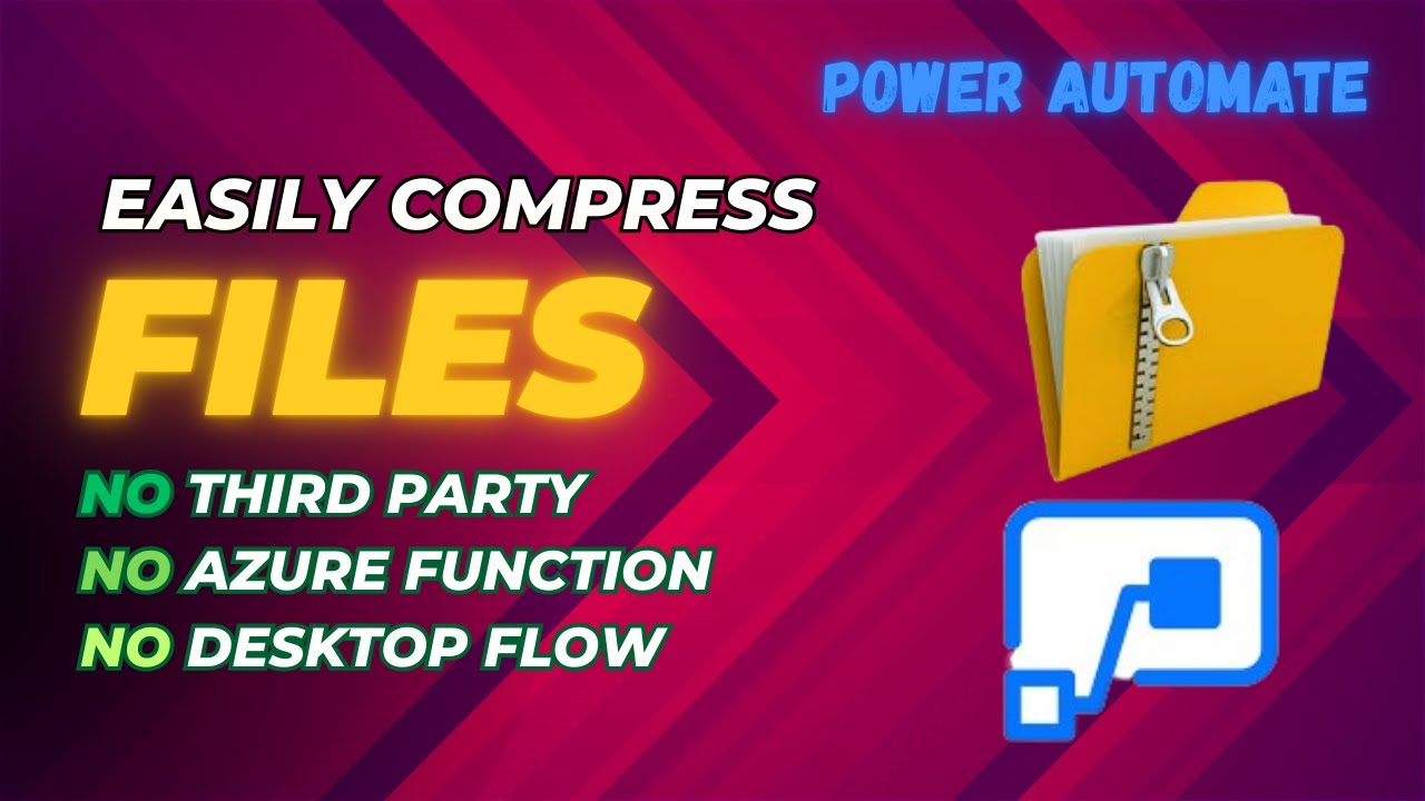 Power Automate — сжатие файлов в ZIP-архив (без сторонних поставщиков, Azure и PAD)