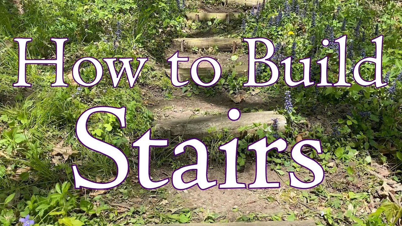 How to Build Rustic Garden Stairs ⚒