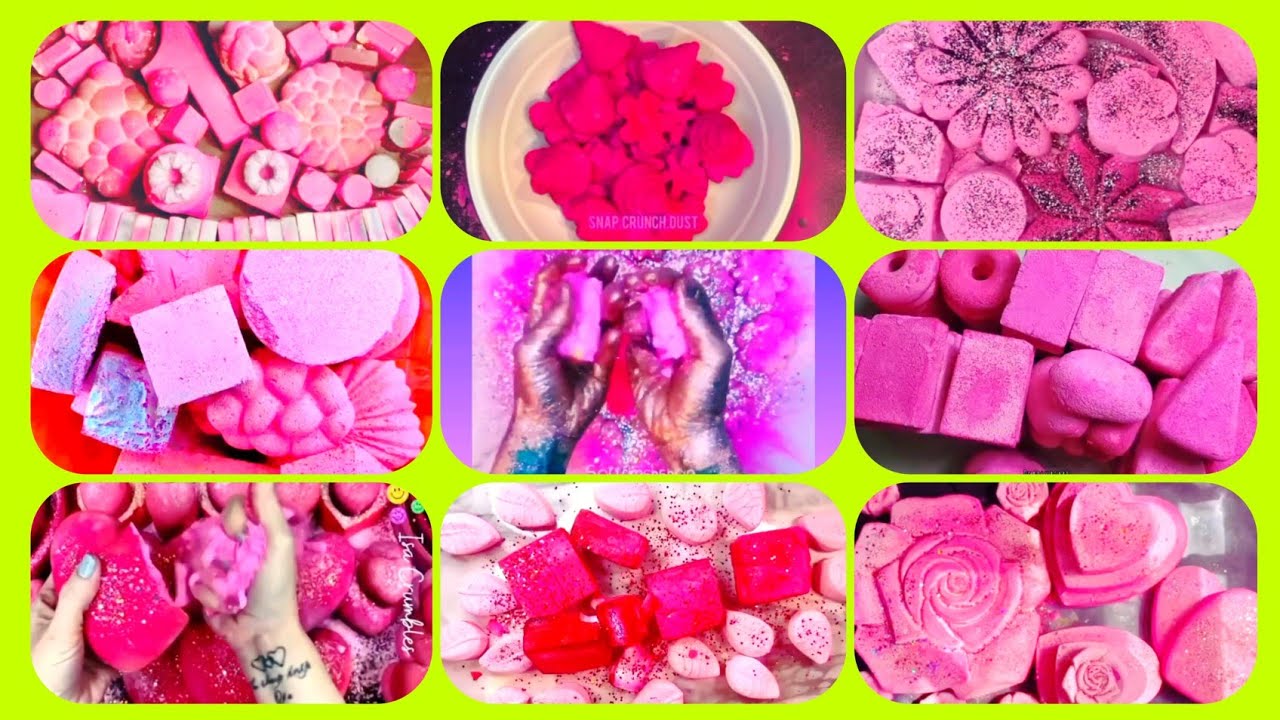 🌷💗🌸Just Pink ASMR #gymchalk #oddlysatisfying #satisfying #asmr #gymchalkasmr #gymchalkcrush 