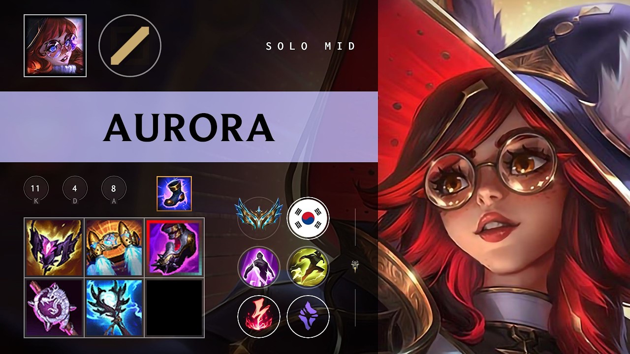 Aurora Mid vs Hwei - KR Challenger Patch 26.08