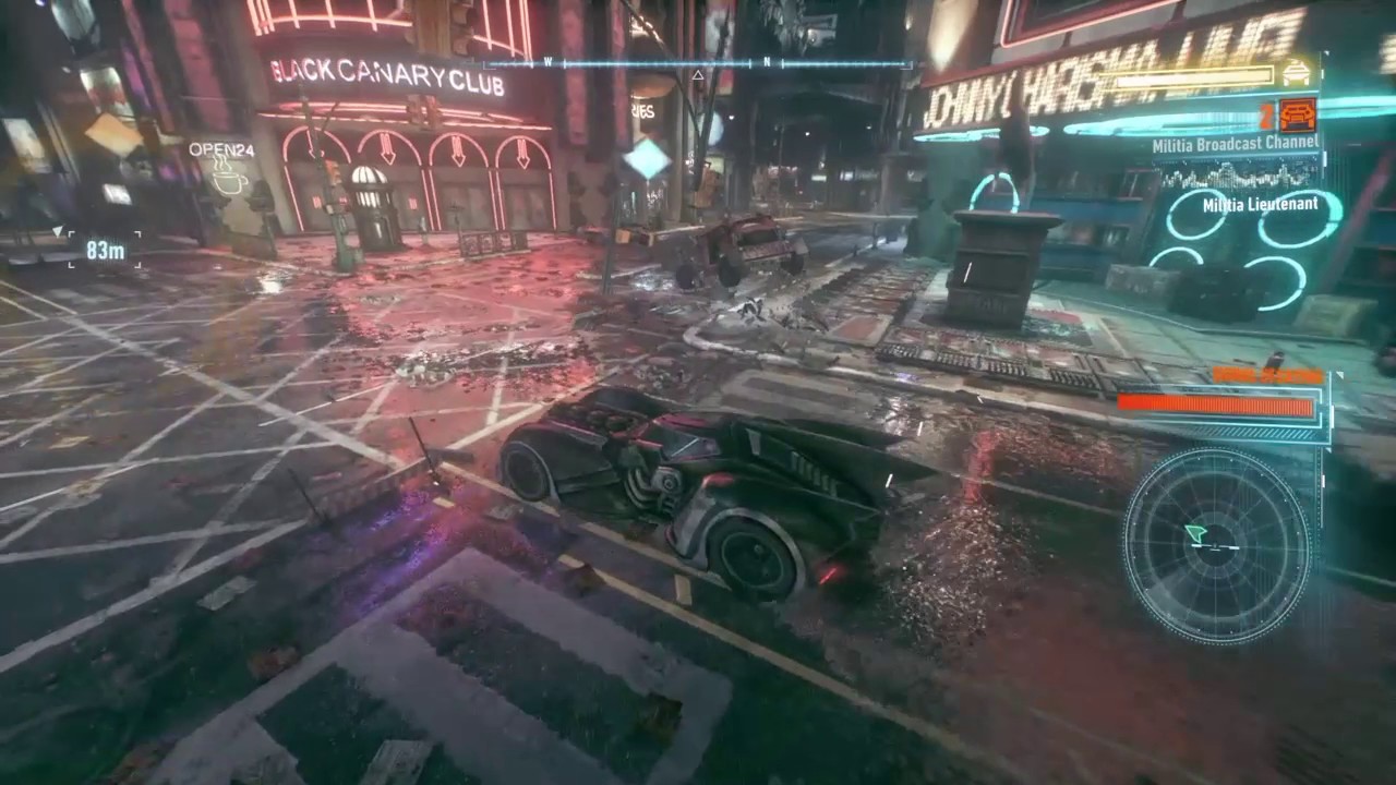 Original Arkham Batmobile vs. APCs