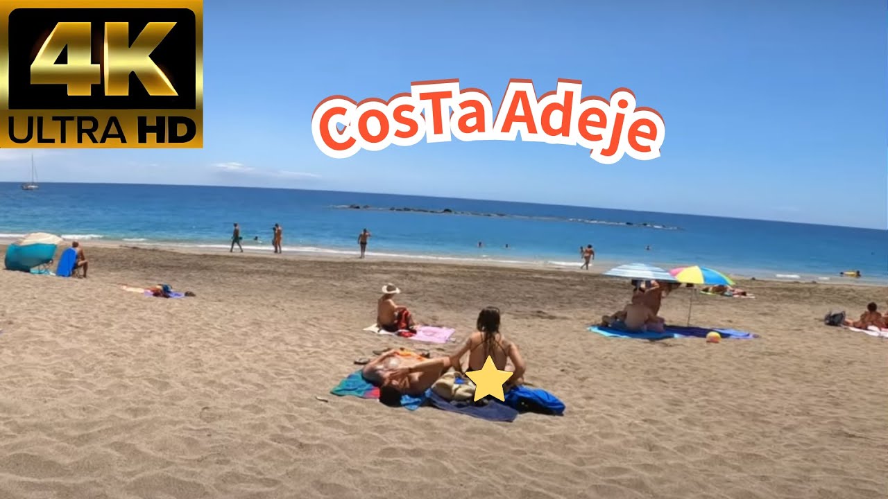 TENERIFE - Costa Adeje | Walk & BEACHWALK ☀️ 🌡️ 4K ● 22°C January 2025 | Spain WALK | Spain | 4k