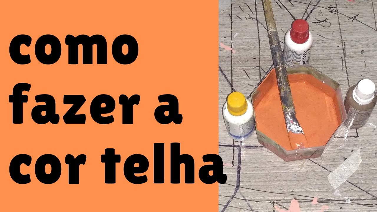 como fazer a cor telha brincando com as cores