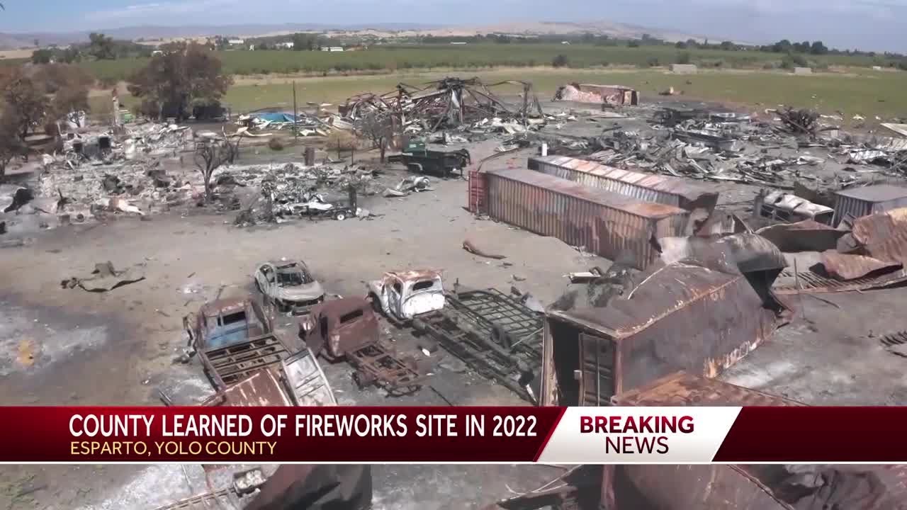 Records show Yolo County knew in 2022 that fireworks were stored in Esparto