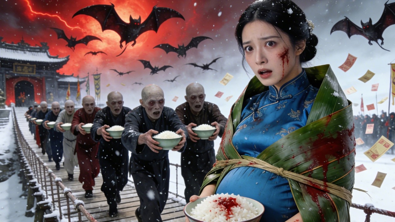 未婚少女吃一口鬼米竟懷上鬼胎，孩子未出生就已經會深夜喊媽媽！#短劇 #短劇全集 #drama