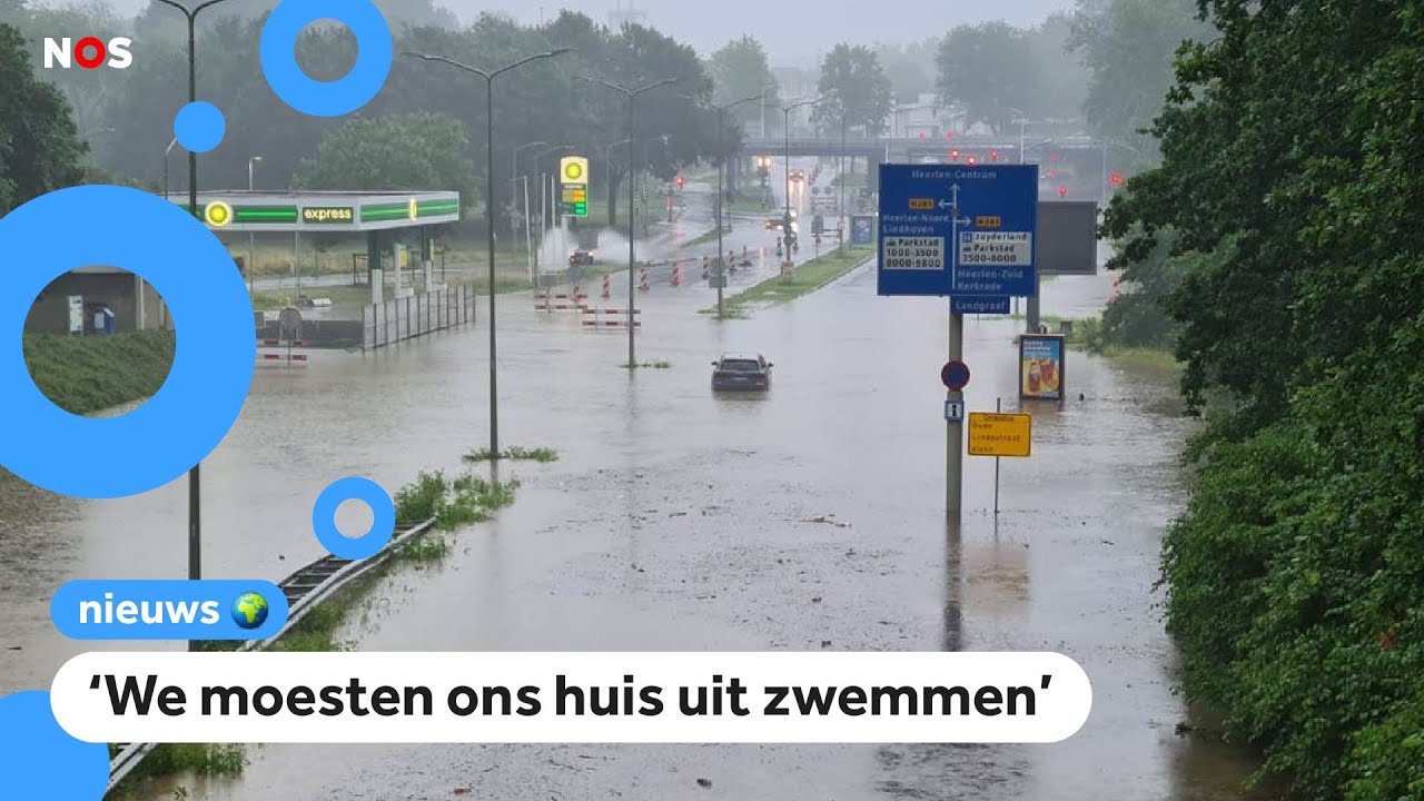 Veel last van water in Limburg