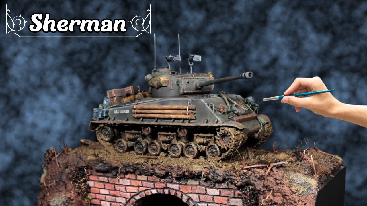SHERMAN : L'Assaut du Dernier Pont (DIORAMA Seconde Guerre Mondiale)