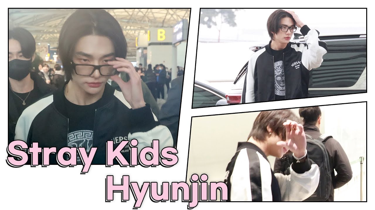 스트레이키즈(Stray Kids) 현진, 넘사벽 비주얼 | Stray Kids Hyunjin Airport Departure [4K]