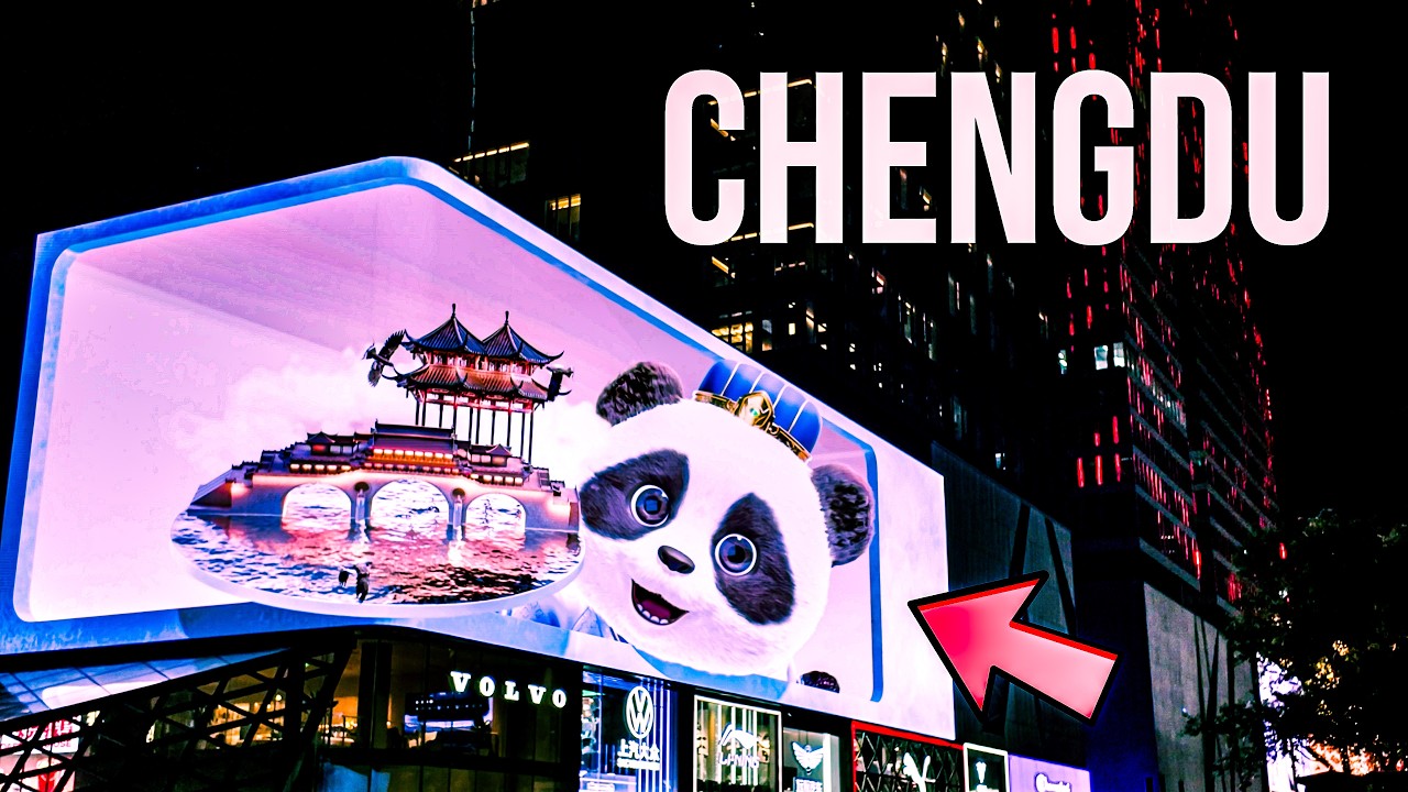 Night Walk in Chengdu: Riverside Stroll to Taikoo Li - Sichuan - 4K 60fps