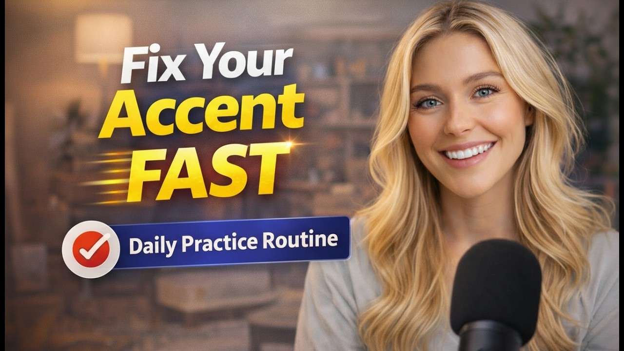 Fix Your English Accent Fast , Daily Practice Routine to fix your Accent.