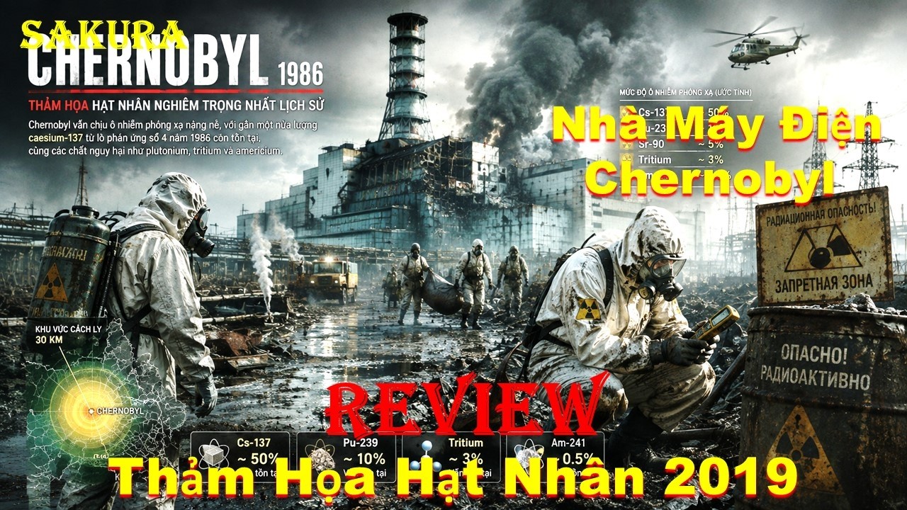 REVIEW PHIM THẢM HỌA HẠT NH&Acirc;N CHERNOBYL FULL BỘ || CHERNOBYL 2019 || SAKURA REVIEW
