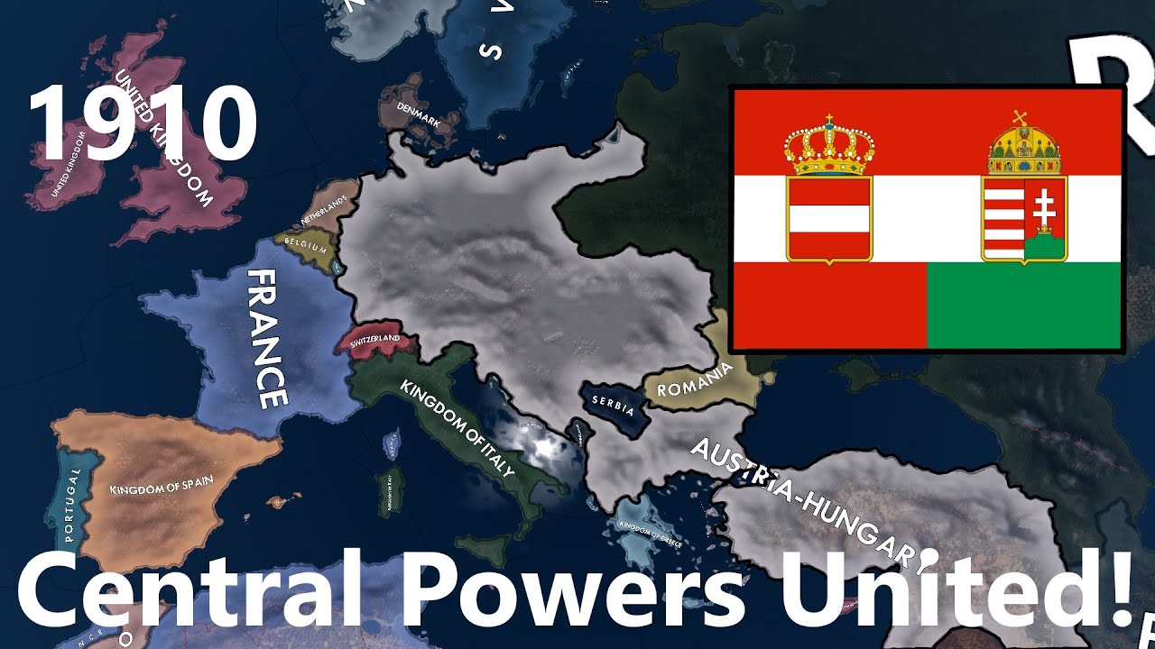 What If The Central Powers Were United Under Austria Hungary? Hoi4 Timelaspe