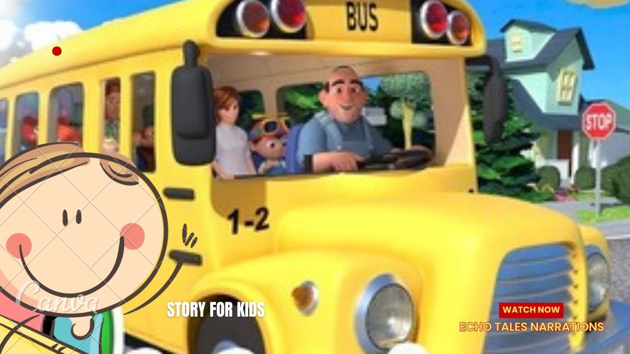 Wheels On The Bus Go Round And Round - Nursery Rhymes
