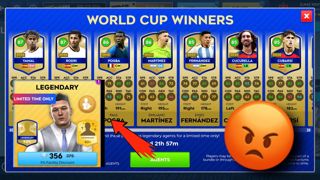 😡DLS 26 WORLD WINNERS EVENT STARTED &bull; AGAIN FOR THE LEGENDARY AGENTS😤