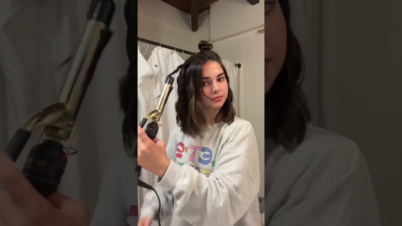 how i do beachy waves on short hair! 🫶🏻 #hairstyle #hairtutorial #howtocurlshorthair