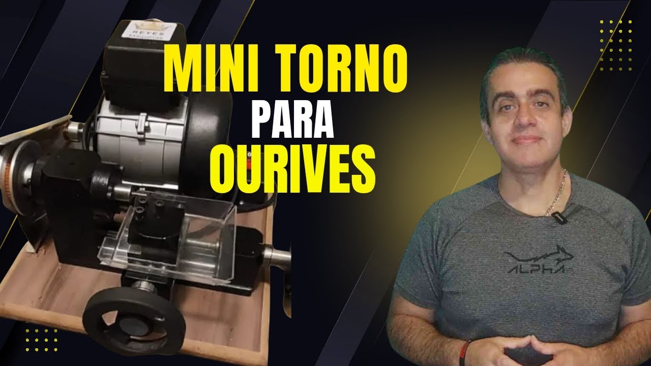 Conheça o mini torno para alianças. 