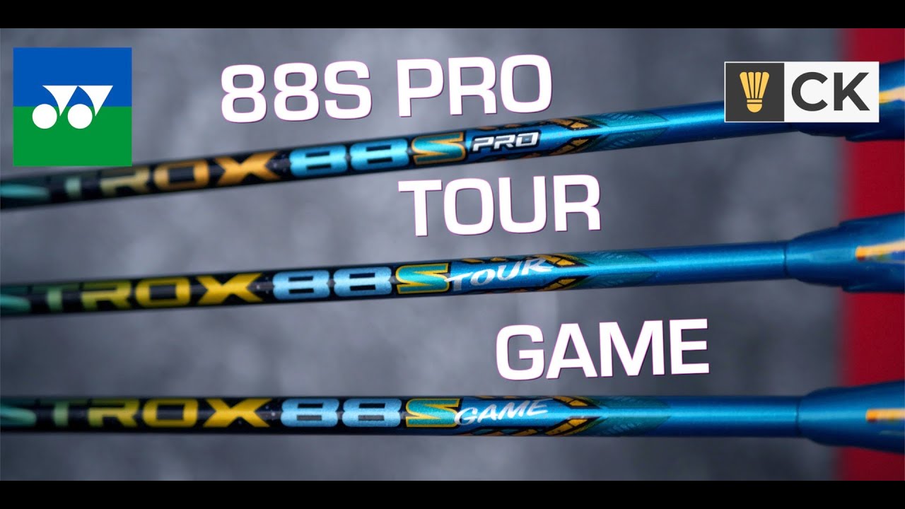 Yonex Astrox 88S PRO vs 88S TOUR vs 88S GAME badminton racket review & comparison