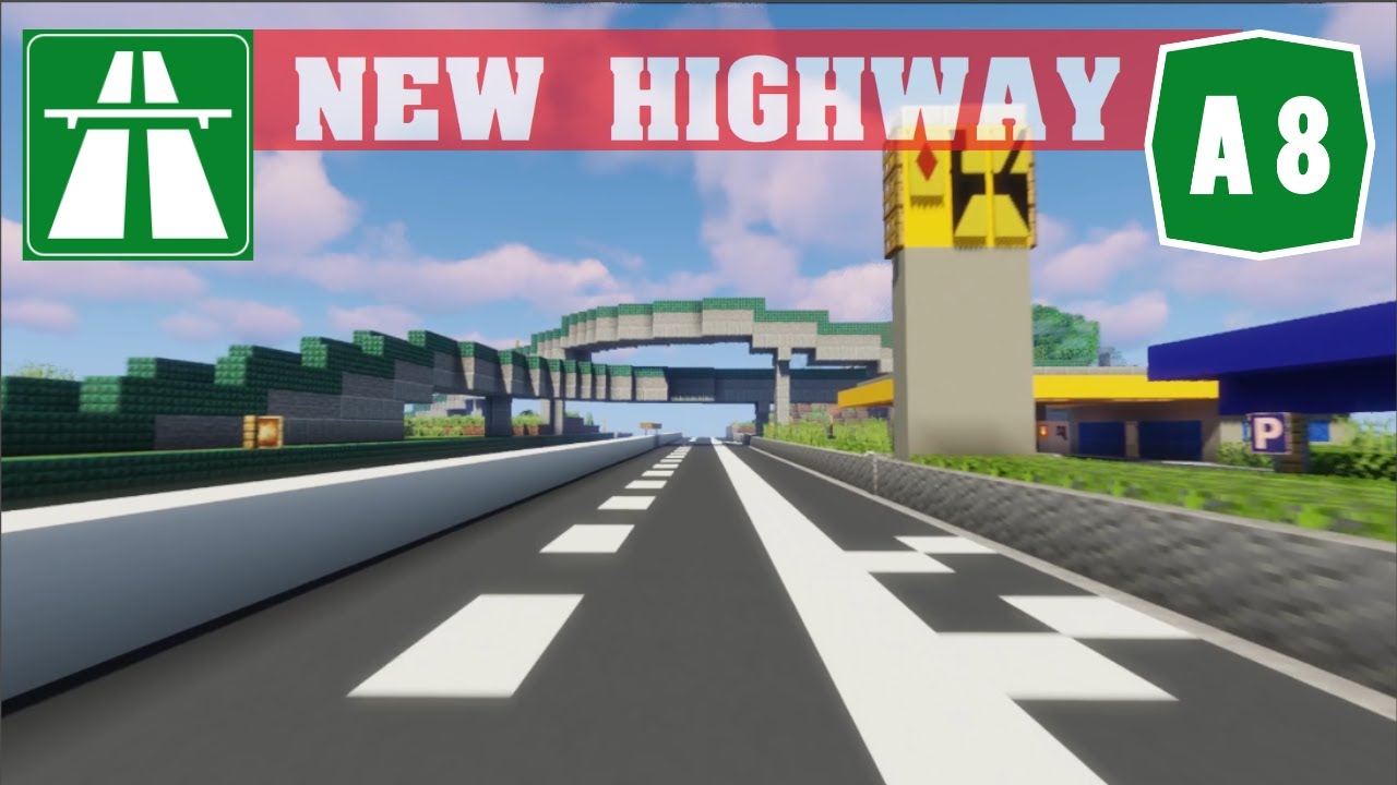 НОВАЯ ШОССЕ Minecraft: Автострада A8 на сервере Gianimarca 2.0 — ПОЛНЫЙ МАРШРУТ