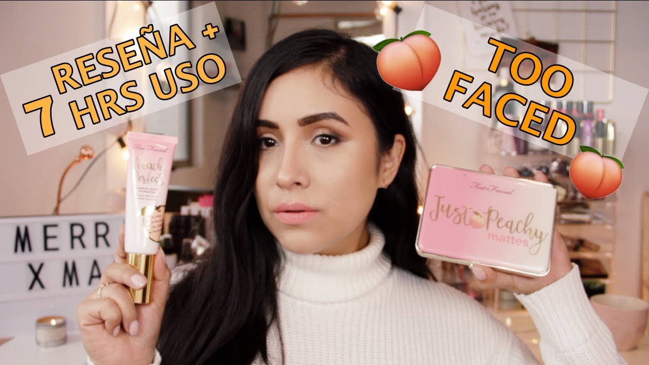 RESEÑA TOO FACED PEACHES & CREAM + 7HRS WEAR-TEST | GABSY