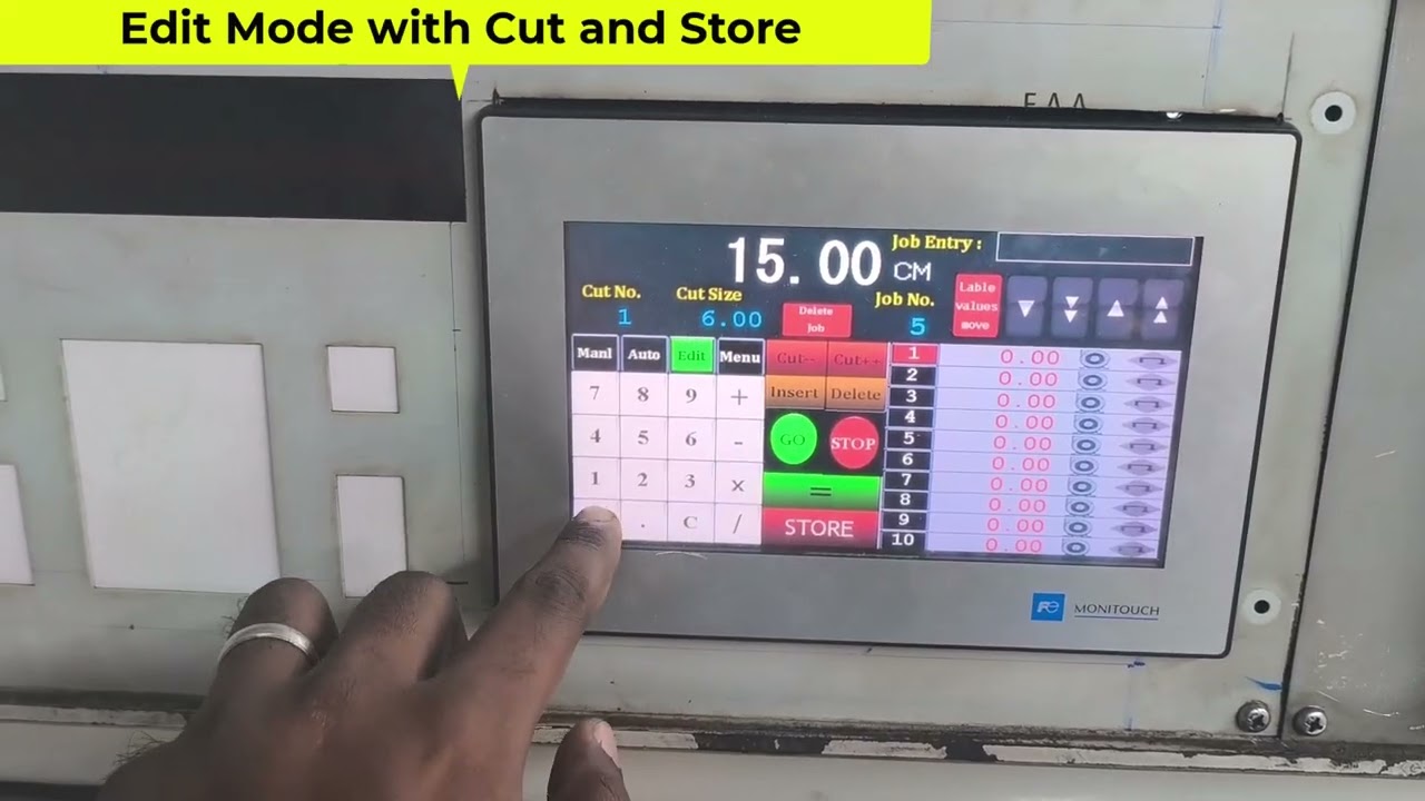 Etho Cutting Machine Programming work with Servo Drive