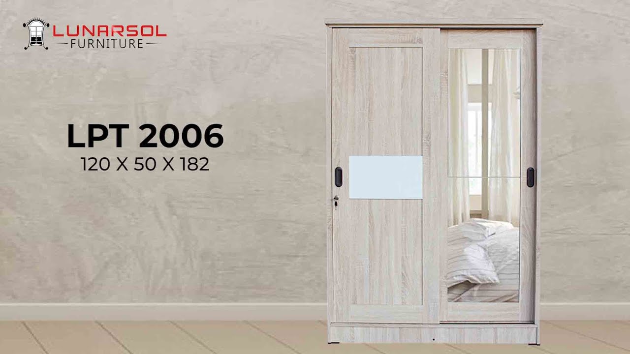PERAKITAN LUNARSOL LPT 2006 | Lemari 2 Pintu Sliding cermin panjang
