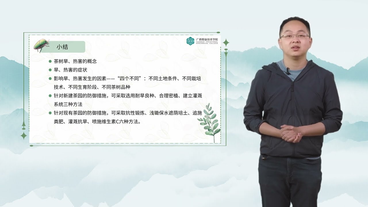 36. Meteorological disasters and protection of tea garden 2 (Drought and Heat Damage)