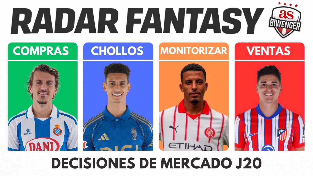 🛰️ RADAR FANTASY J20 | Compras, Chollos y Ventas CLAVE