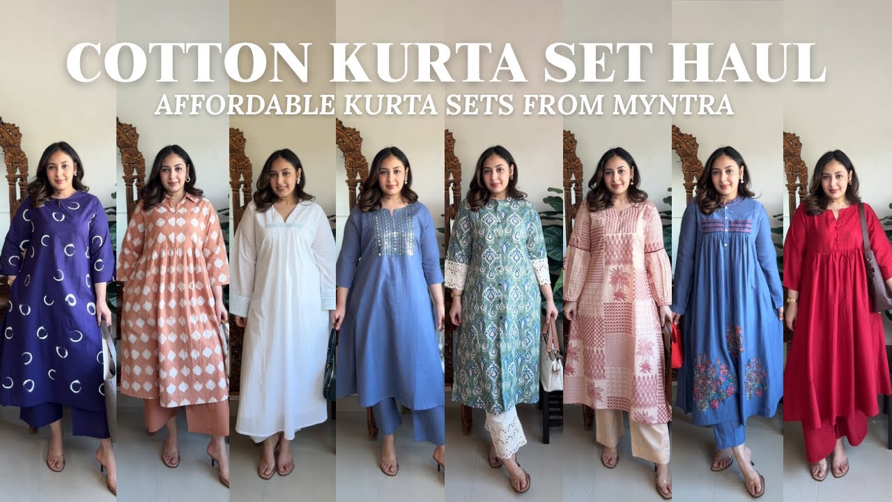 Я нашла ИДЕАЛЬНЫЕ хлопковые комплекты курта для лета ☀️ Легкие, дышащие и недорогие!