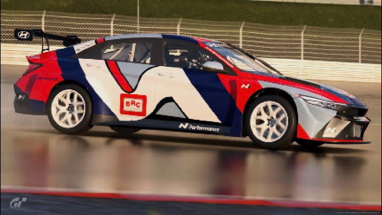 Gran Turismo 7 Elantra N TCR Rainy Nurburgring Lap