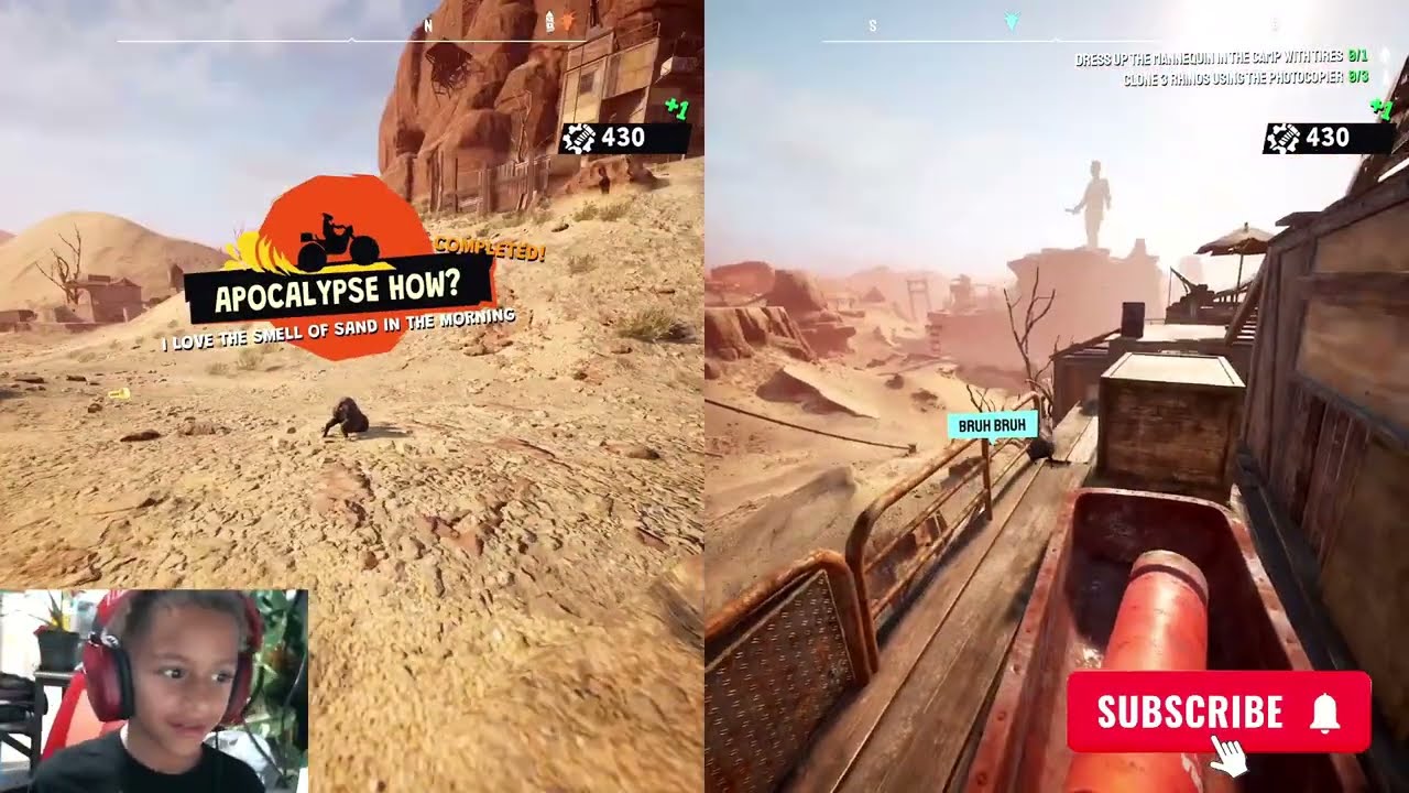 Goat Simulator 3 Baadlands Furry Road DLC!!! Fighting Rhinos. Ballin' Volleys Mission.