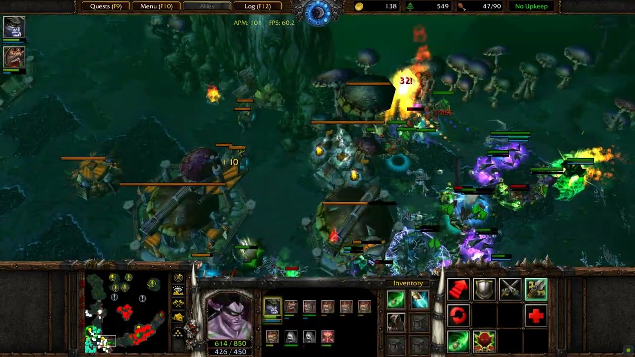 Warcraft 3 Curse of the Blood Elves REVAMP: Death at the Door - HARD - 09