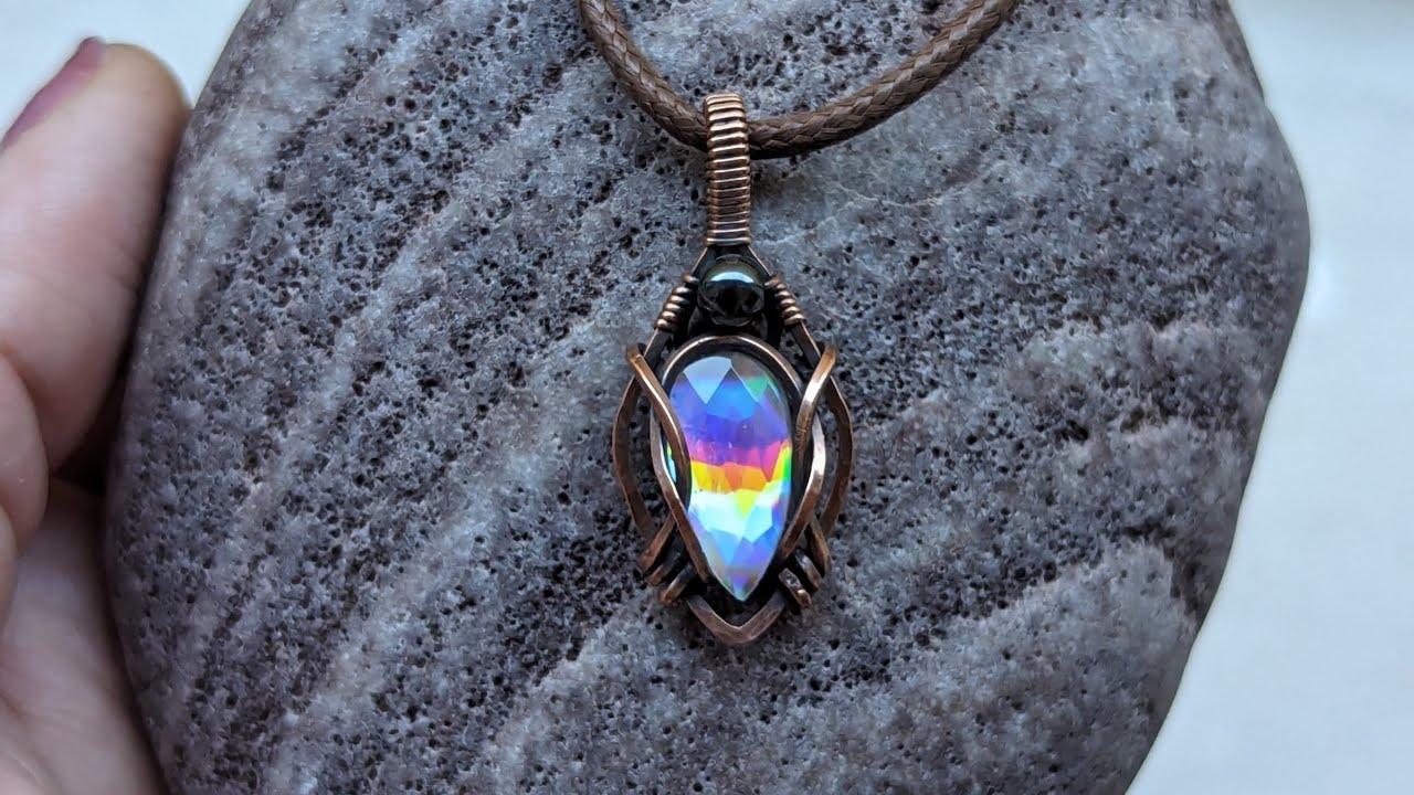 Scarab Beetle Wire Wrapped Cabochon Pendant Tutorial