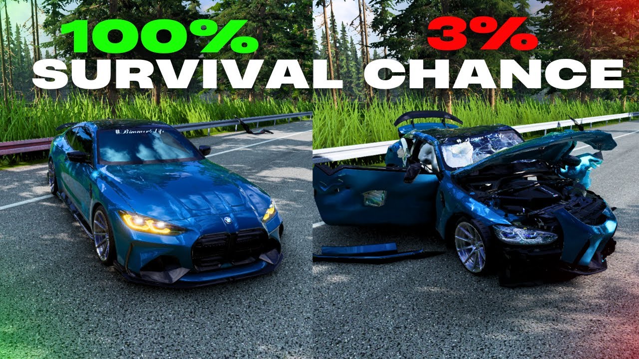 Realistic High-Speed Car Crashes in BeamNG Drive #4 | Ultra-Detailed Crash Compilation