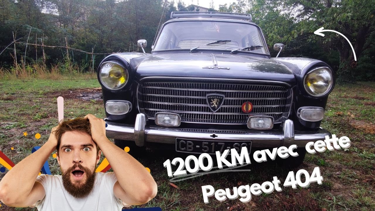 Peugeot 404, parti pour faire 1200 KM ! INCREVABLE