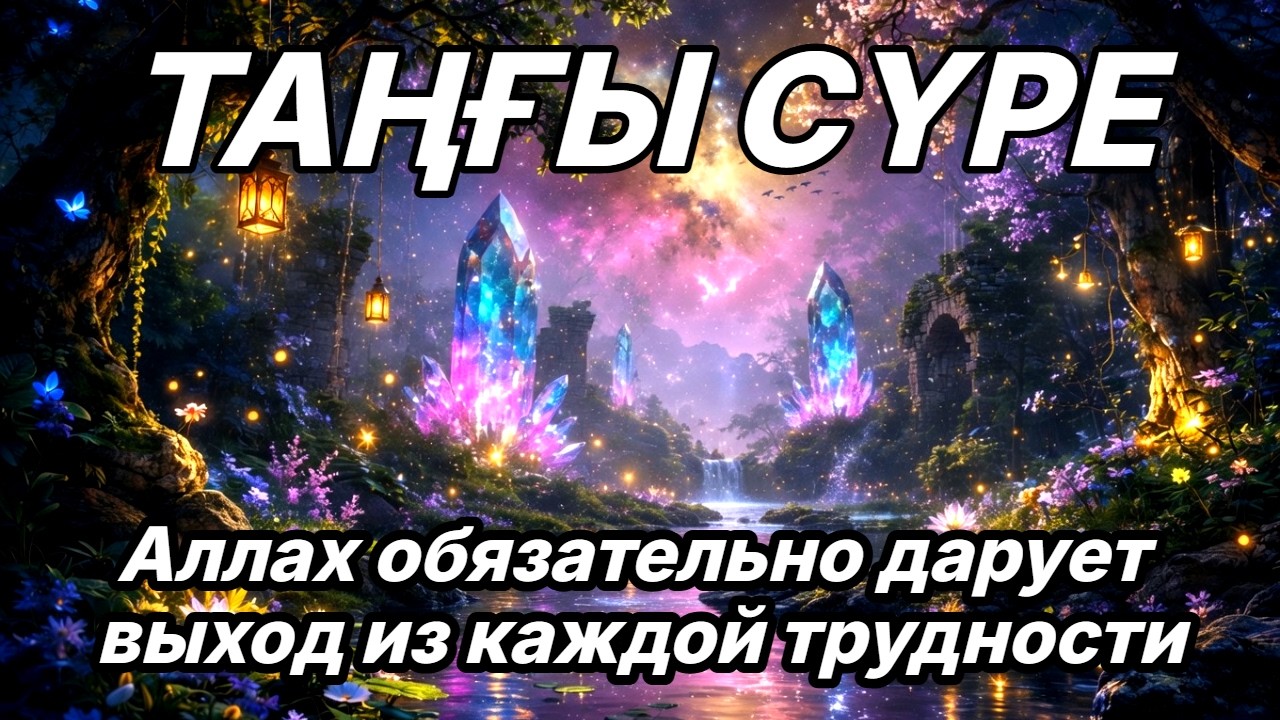💯 ТАҢЕРТЕҢ ОСЫ СҮРЕНІ ҚОС! ЖАМАНДЫҚ ЖОҒАЛАДЫ, РИЗЫҚ ЕСІГІ АШЫЛАДЫ 🤲✨