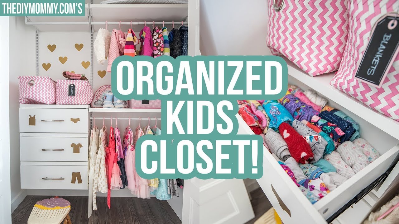 KIDS CLOSET ORGANIZATION IDEAS! | The DIY Mommy