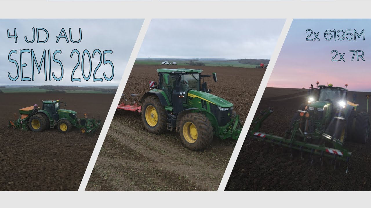 SEMIS 2025 - 2X JD 6M - 7R290 KUHN - AMAZONE - HORSCH - DEMBLON 