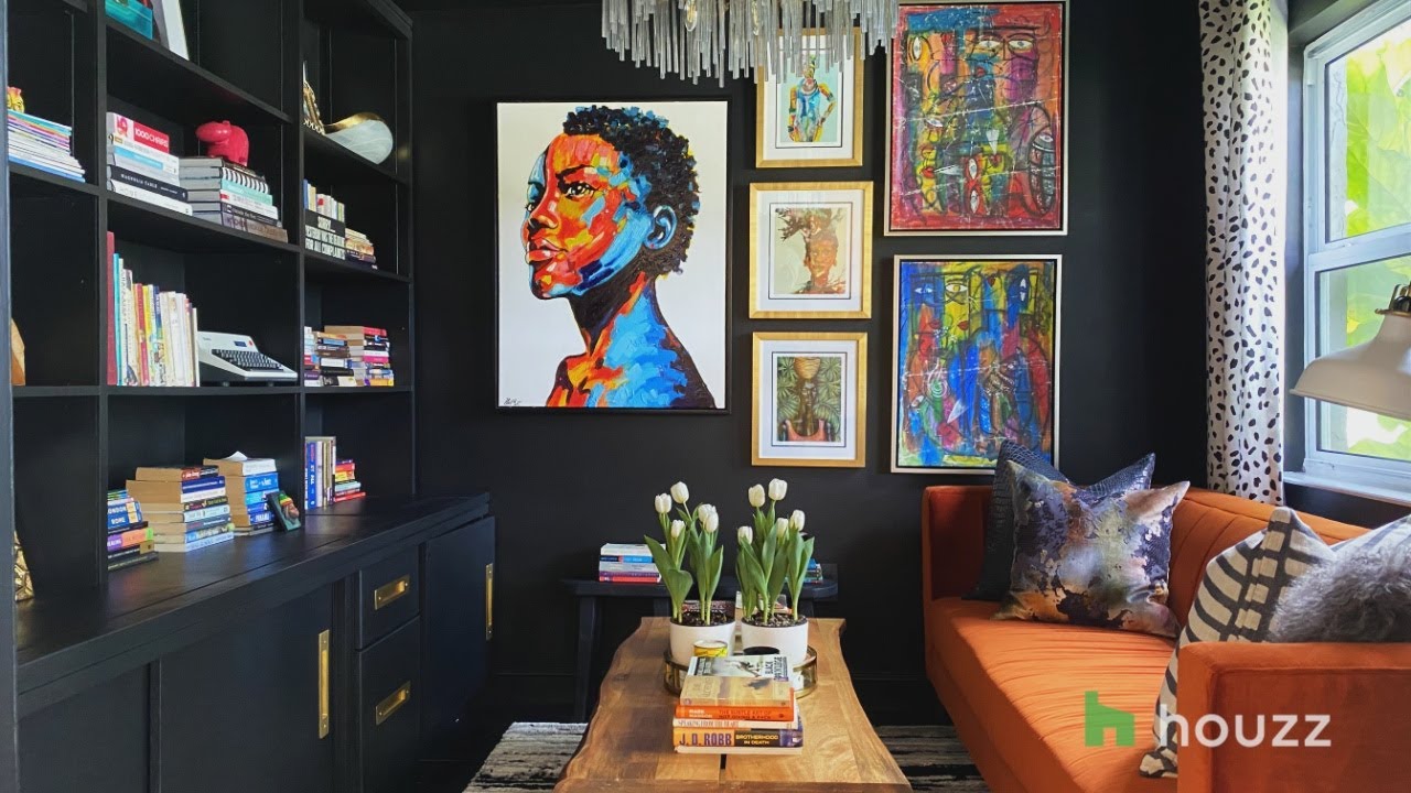 Designer Nicole White Shows us her Bold ‘Mom Cave’ and Multiuse Dining/Office Space