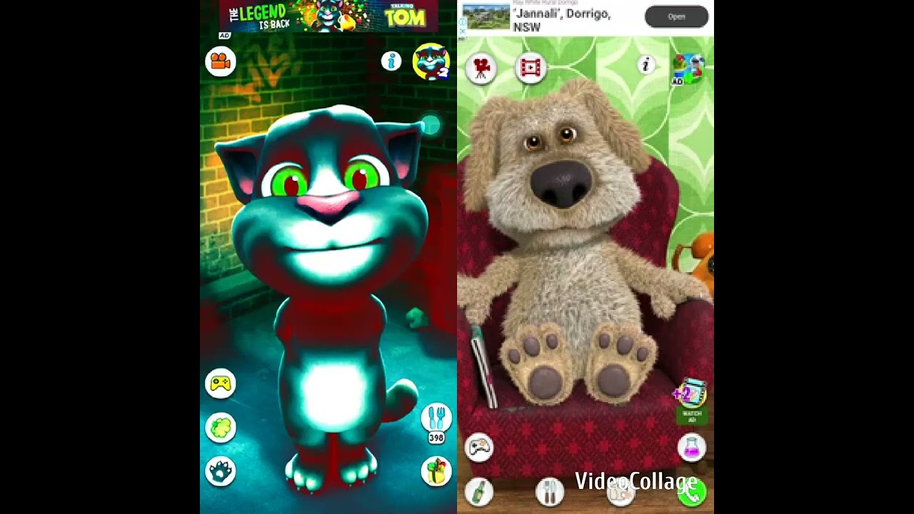 Talking Tom Cat vs Talking Ben The Dog Gameplay