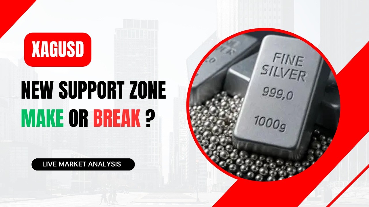 XAGUSD: Make or Break! 🌀 ဒီ Support Zone မှာ ဝယ်သူတွေ ပြန်ထိန်းနိုင်မလား? 