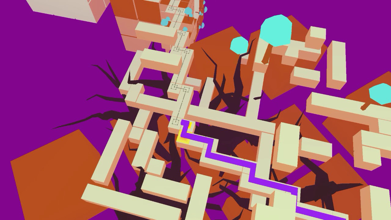 Dancing Line - The Halloween Puzzle: 2D-3D Reverved glitch