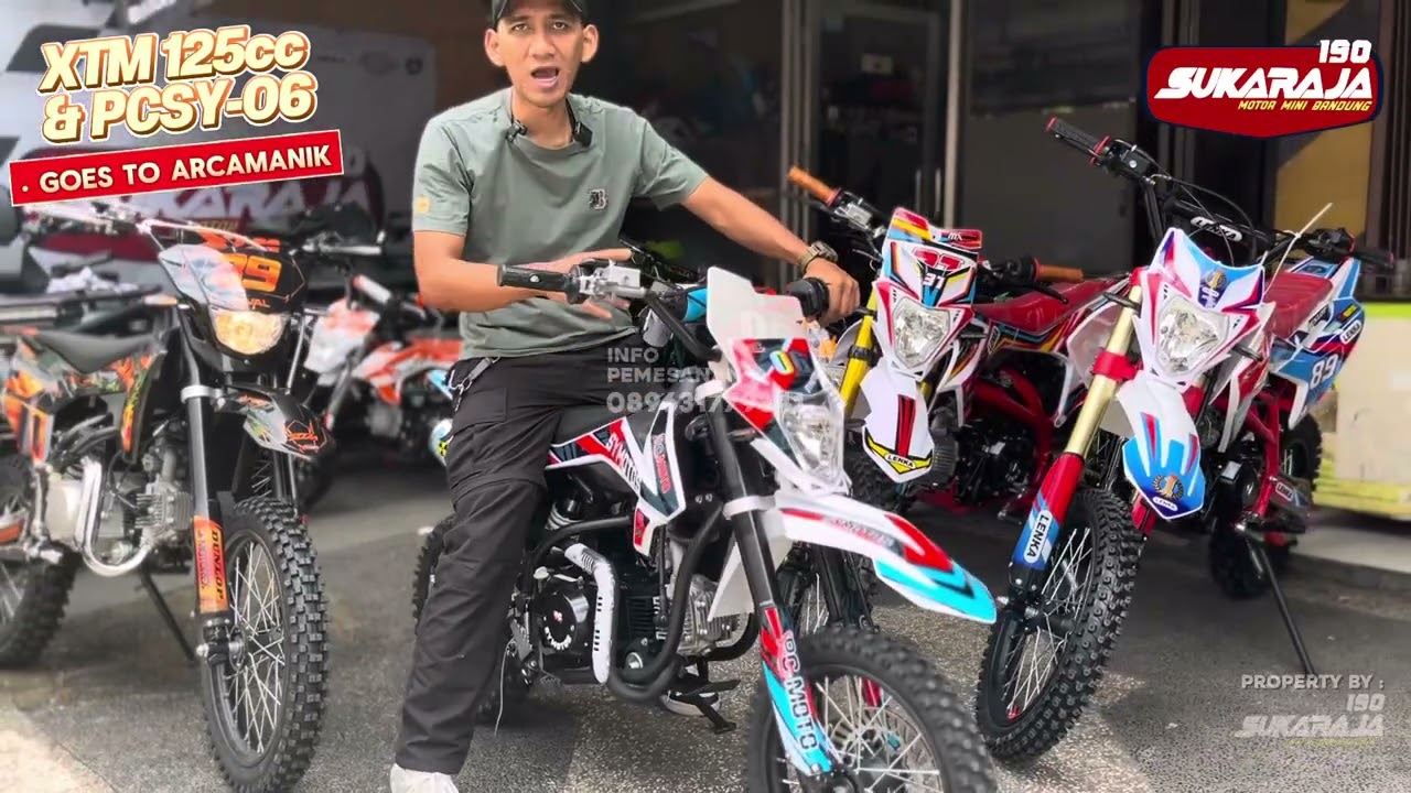 TRAIL XTM 125CC KOPLING & PCSY06(110CC)KITA ANTAR COD BUAT KE ARCAMANIK #sukarajamotorminibandung 
