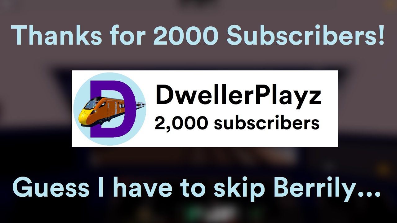 Skipping Berrily for 2000 Subscribers...