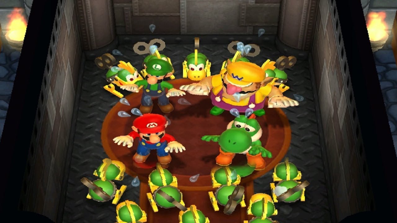 Mario Party 9 MiniGames - Mario Vs Luigi Vs Yoshi Vs Wario (Master CPU)