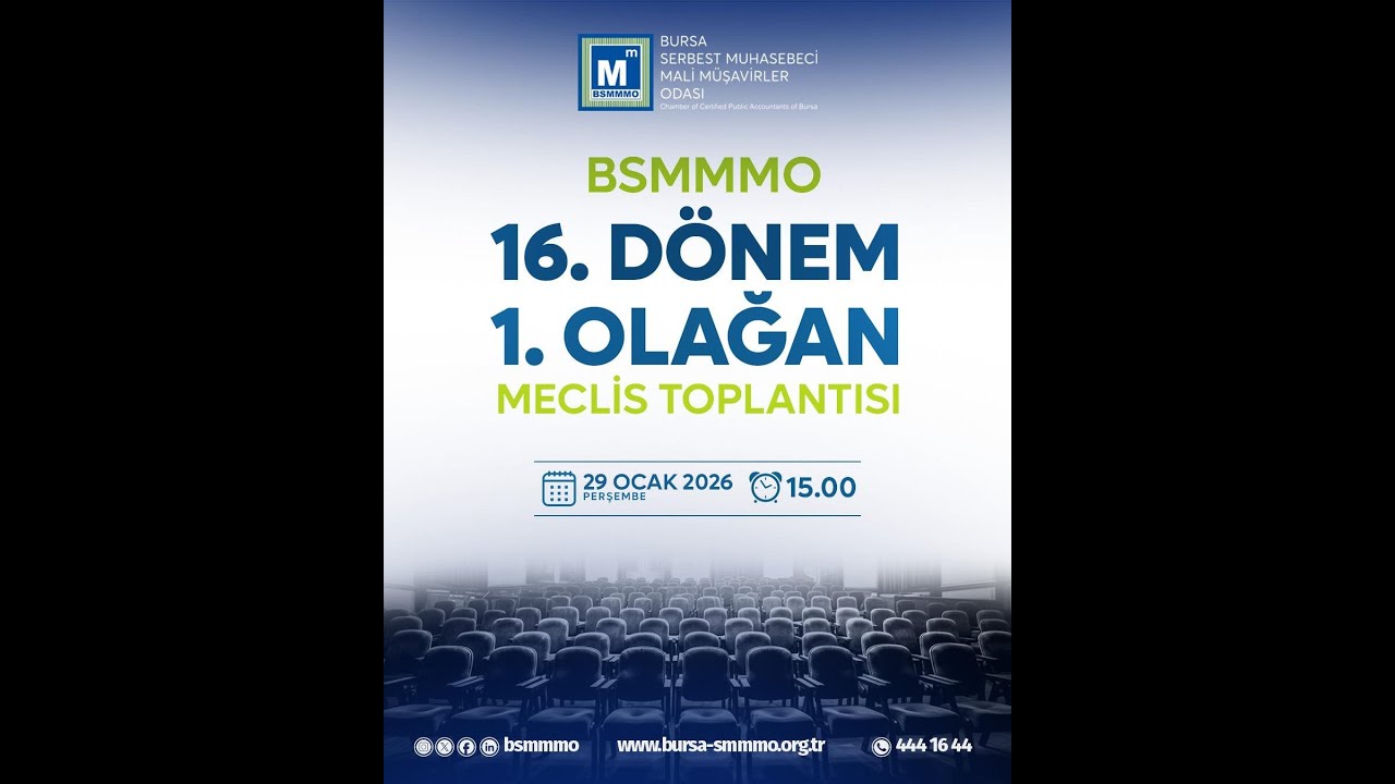 BSMMMO 16. DÖNEM 1. OLAĞAN MECLİS TOPLANTISI