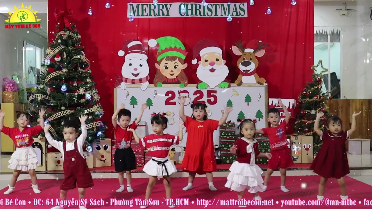 Lớp Mầm Múa Feliz Navidad | Mầm Non Mặt Trời Bé Con | Merry Christmas 2025